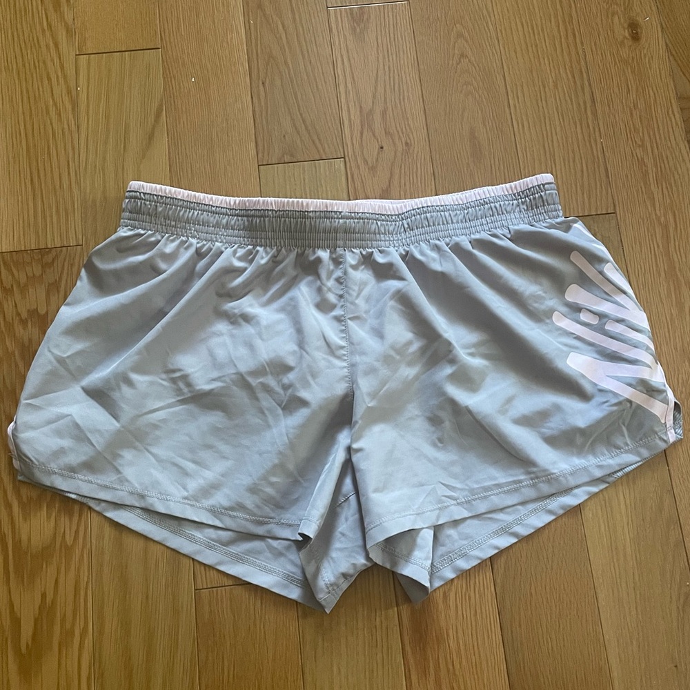 Nike Light Grey & Pink Running Shorts size L